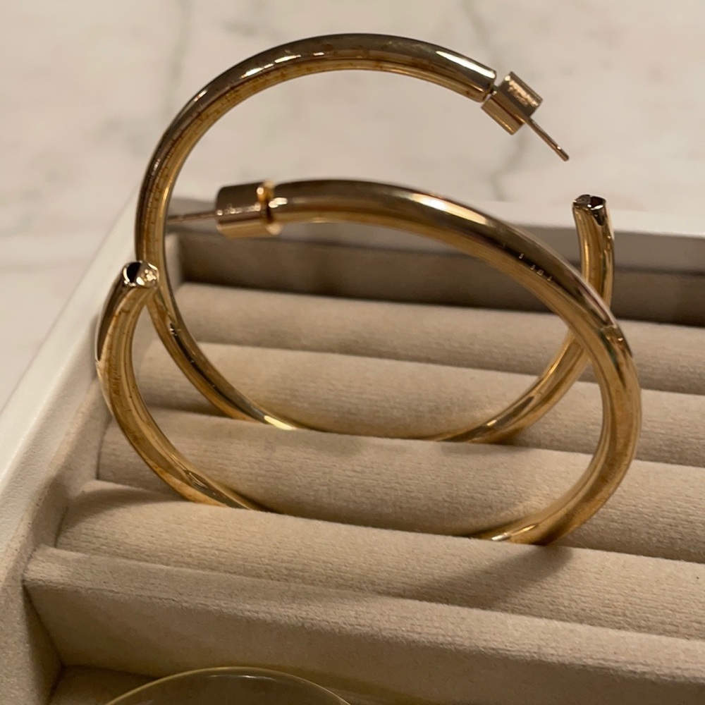 Jennifer Fisher Yellow Gold Hoops